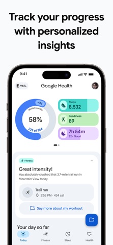 Google Health (Fitbit) official App Store screenshot 1